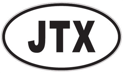 JTX - 3 Letter Initials Oval Magnet