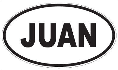 JUAN - Oval Magnet