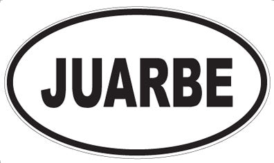 JUARBE - Oval Magnet