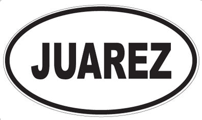 JUAREZ - Oval Magnet