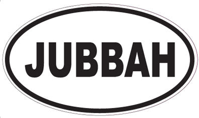 JUBBAH - Oval Sticker