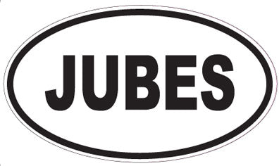JUBES - Oval Sticker
