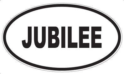 JUBILEE - Oval Magnet
