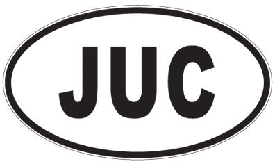 JUC - 3 Letter Initials Oval Magnet