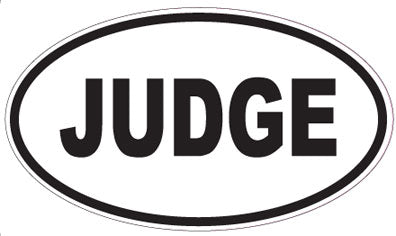 JUDGE - Oval Magnet