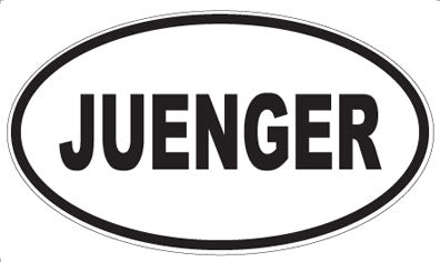 JUENGER - Oval Magnet