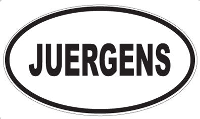 JUERGENS - Oval Magnet