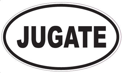 JUGATE - Oval Sticker