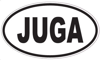 JUGA - Oval Sticker