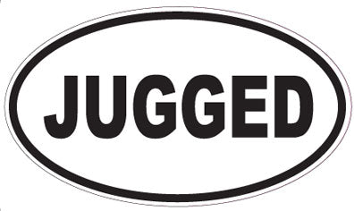 JUGGED - Oval Sticker