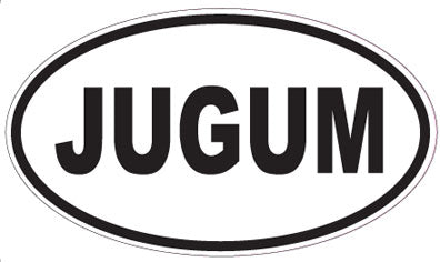 JUGUM - Oval Sticker