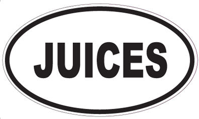 JUICES - Oval Sticker