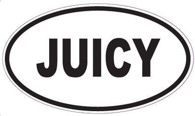 JUICY - Oval Sticker