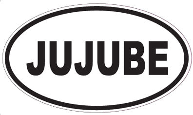 JUJUBE - Oval Sticker