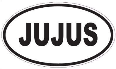 JUJUS - Oval Sticker