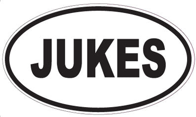 JUKES - Oval Sticker