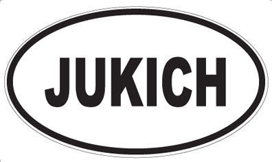 JUKICH - Oval Magnet