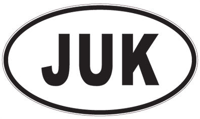 JUK - 3 Letter Initials Oval Magnet