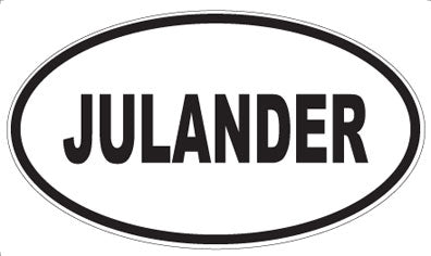 JULANDER - Oval Magnet