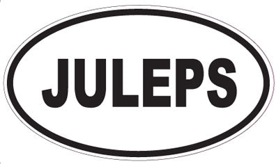 JULEPS - Oval Sticker