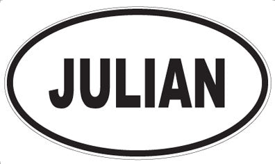 JULIAN - Oval Magnet