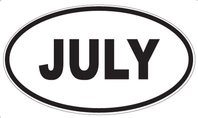 JULY - Oval Magnet