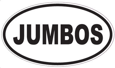 JUMBOS - Oval Sticker