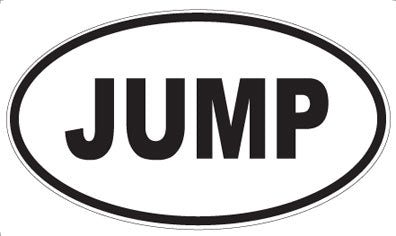 JUMP - Oval Magnet