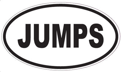 JUMPS - Oval Sticker