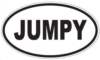 JUMPY - Oval Magnet