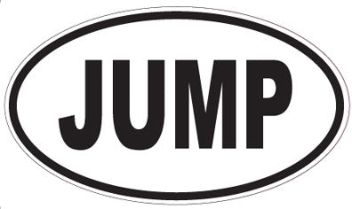 JUMP - Oval Sticker