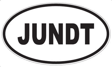 JUNDT - Oval Magnet