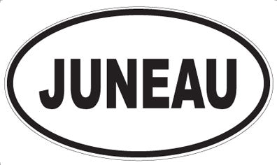JUNEAU - Oval Magnet
