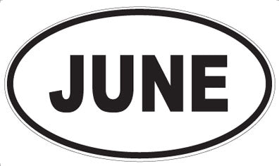 JUNE - Oval Magnet
