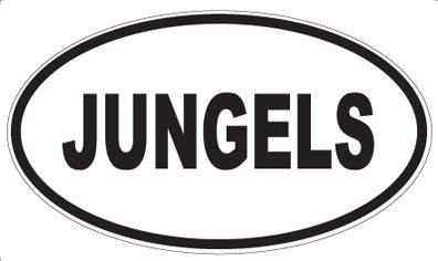 JUNGELS - Oval Magnet