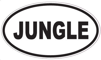 JUNGLE - Oval Sticker