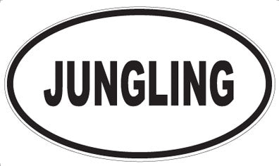 JUNGLING - Oval Magnet