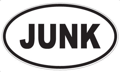 JUNK - Oval Magnet