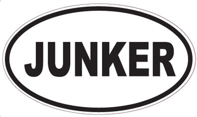JUNKER - Oval Sticker