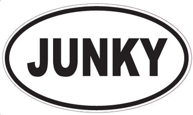 JUNKY - Oval Sticker
