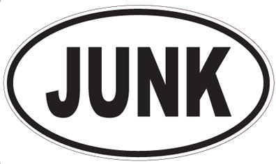 JUNK - Oval Sticker