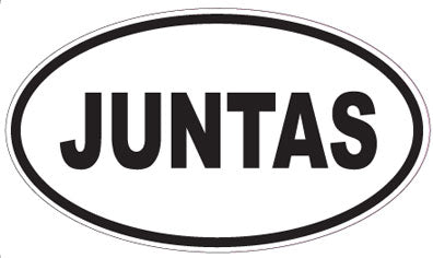 JUNTAS - Oval Sticker