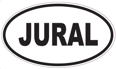 JURAL - Oval Sticker