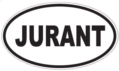 JURANT - Oval Sticker