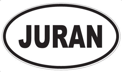 JURAN - Oval Magnet