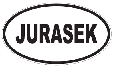 JURASEK - Oval Magnet
