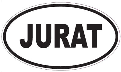 JURAT - Oval Sticker