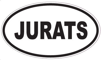 JURATS - Oval Sticker