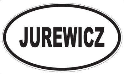 JUREWICZ - Oval Magnet
