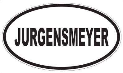 JURGENSMEYER - Oval Magnet